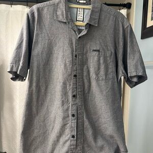 Volcom Men's Gray Short Sleeve Shirt